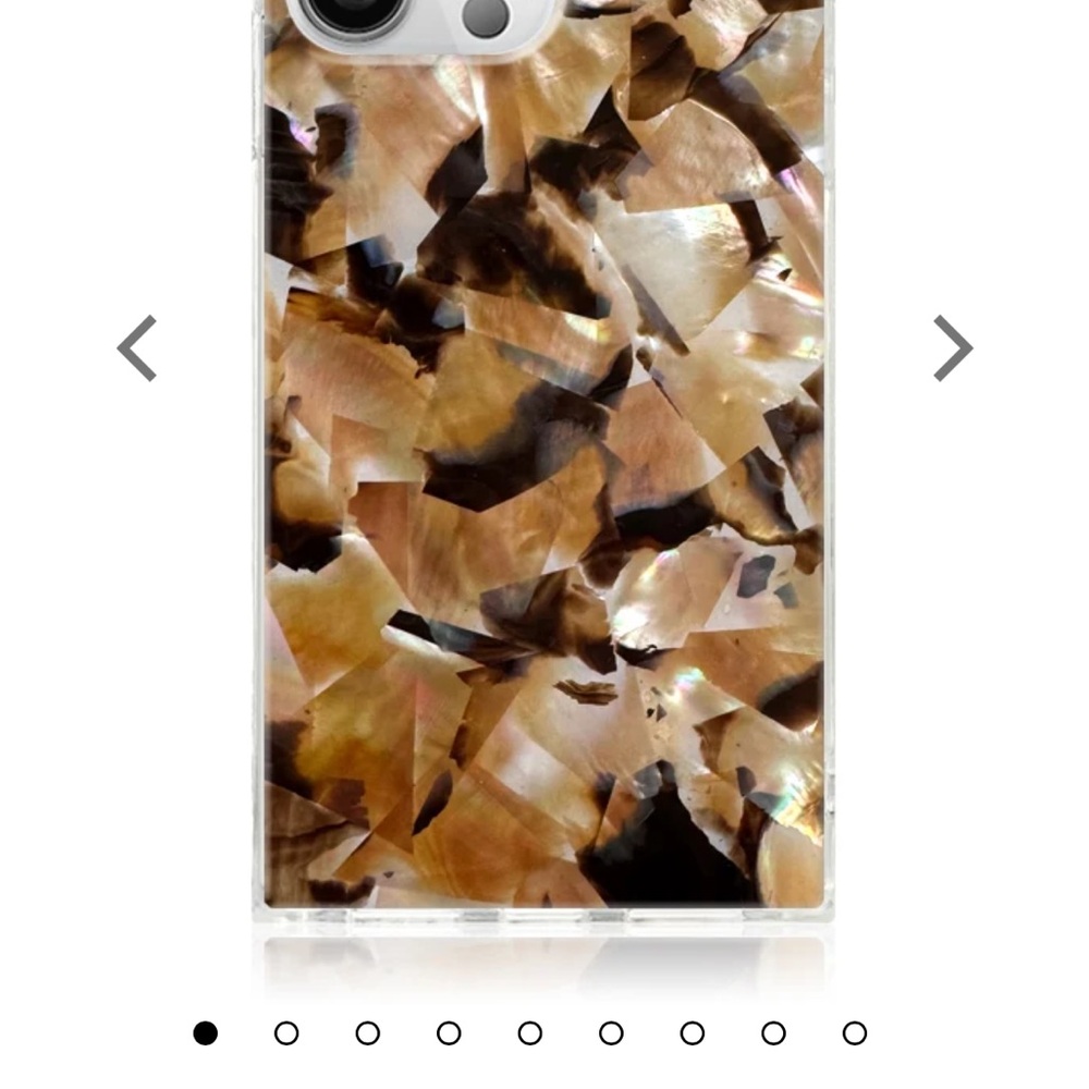 FLAUNT SQUARE Phone Case with real abalone shells for iPhone 16 Pro (almost new)